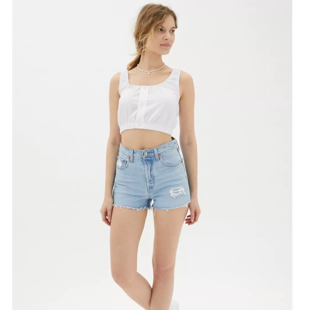 Levi’s Super High Rise Ribcage Denim Short